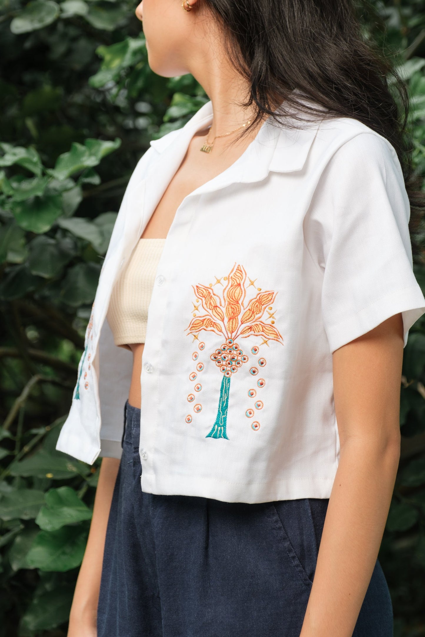 Cariño x Gianne Palmera Crop Polo