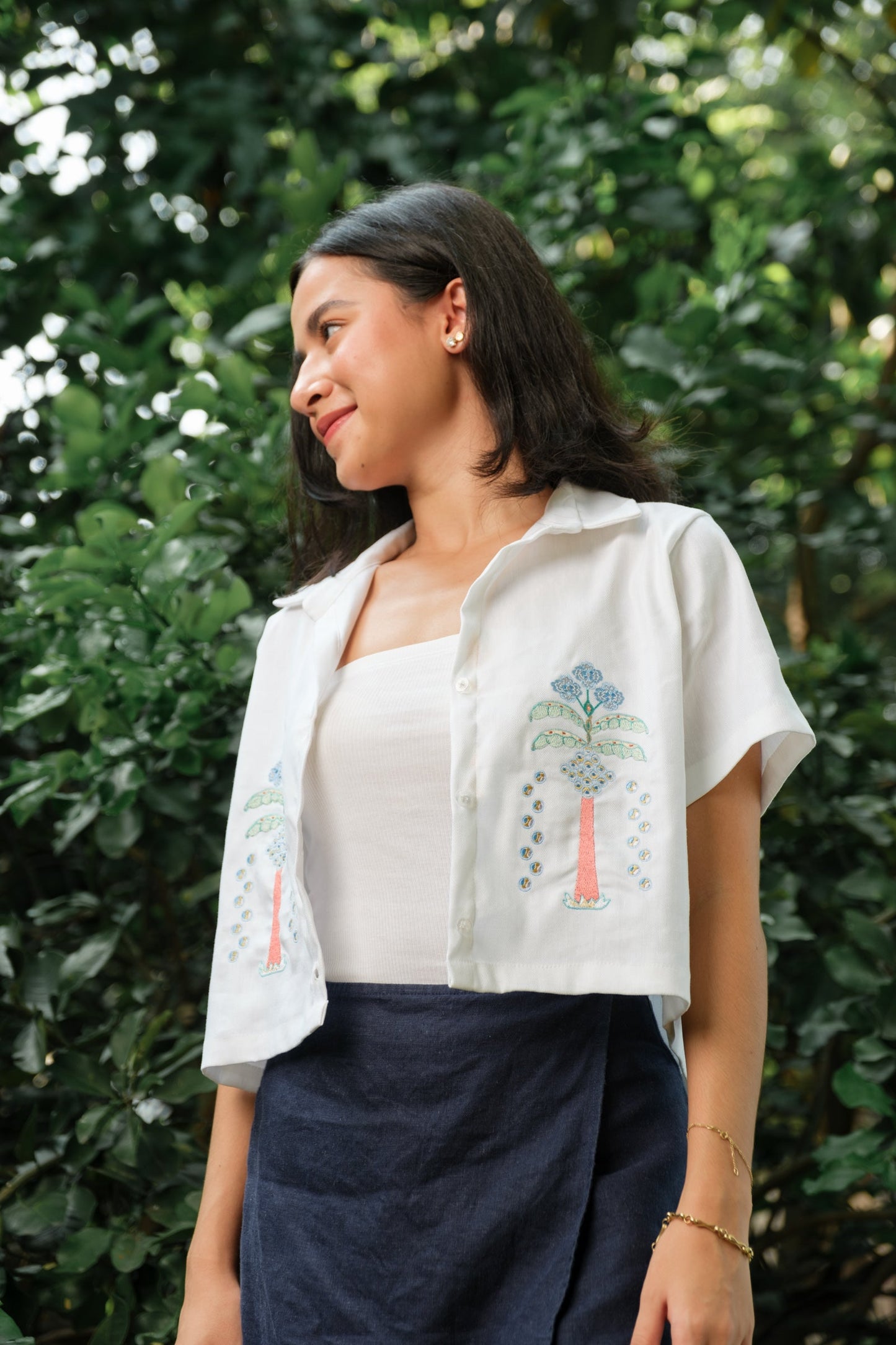 Cariño x Gianne Palmera Crop Polo