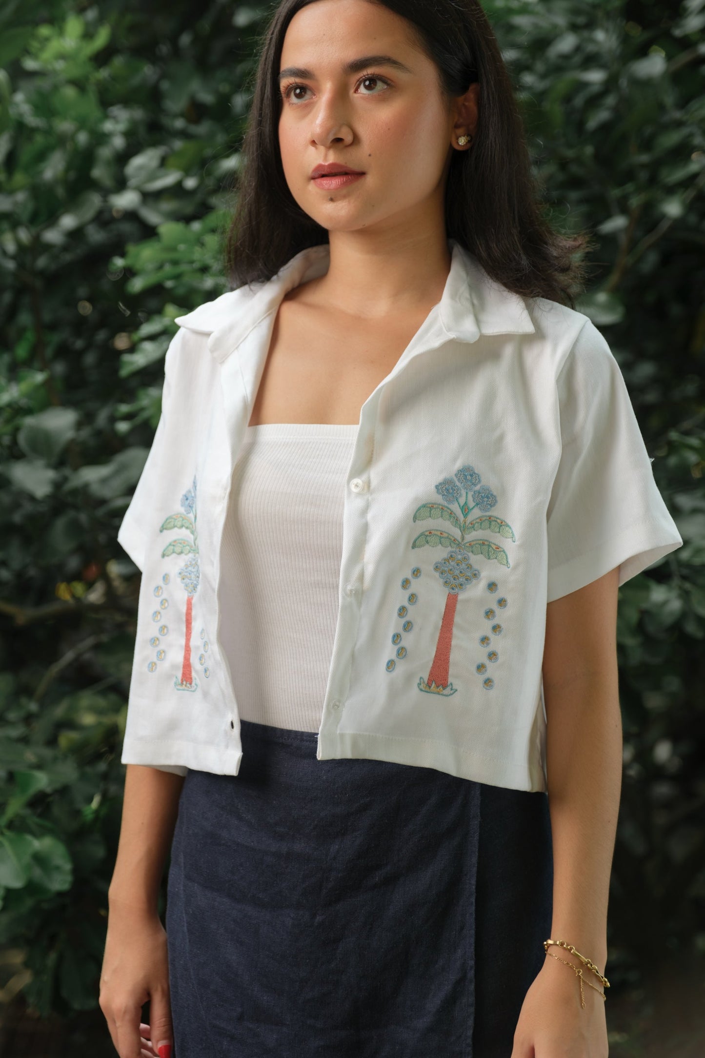 Cariño x Gianne Palmera Crop Polo