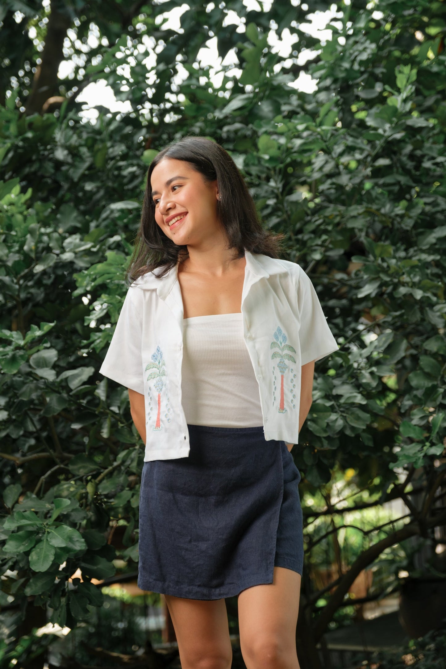 Cariño x Gianne Palmera Crop Polo