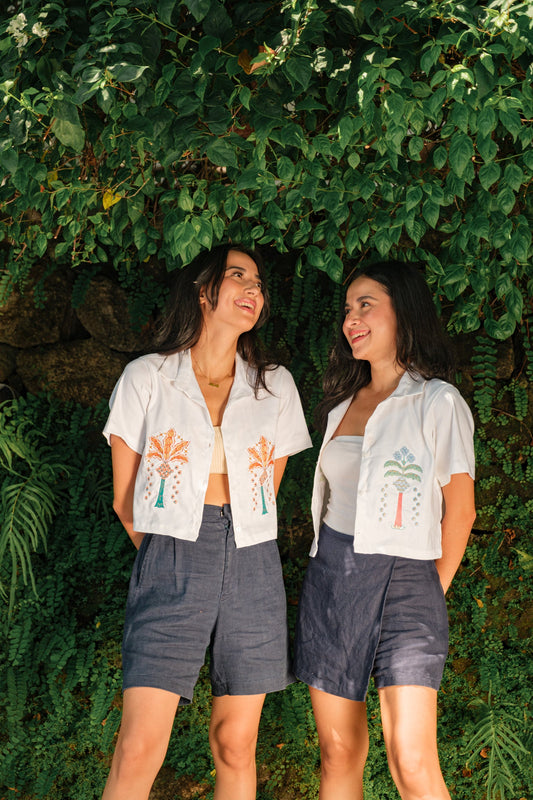 Cariño x Gianne Palmera Crop Polo
