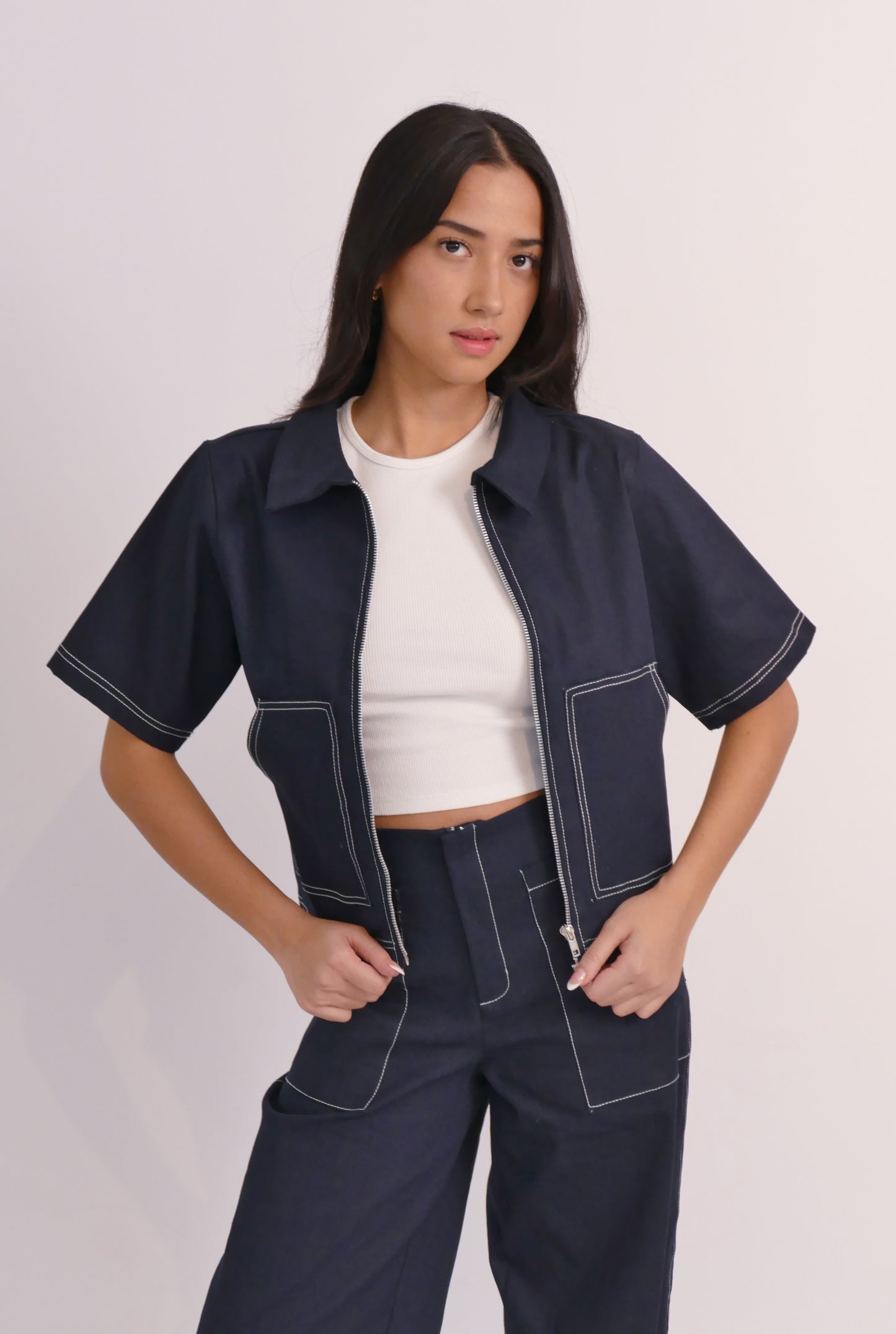 Monica Crop Polo