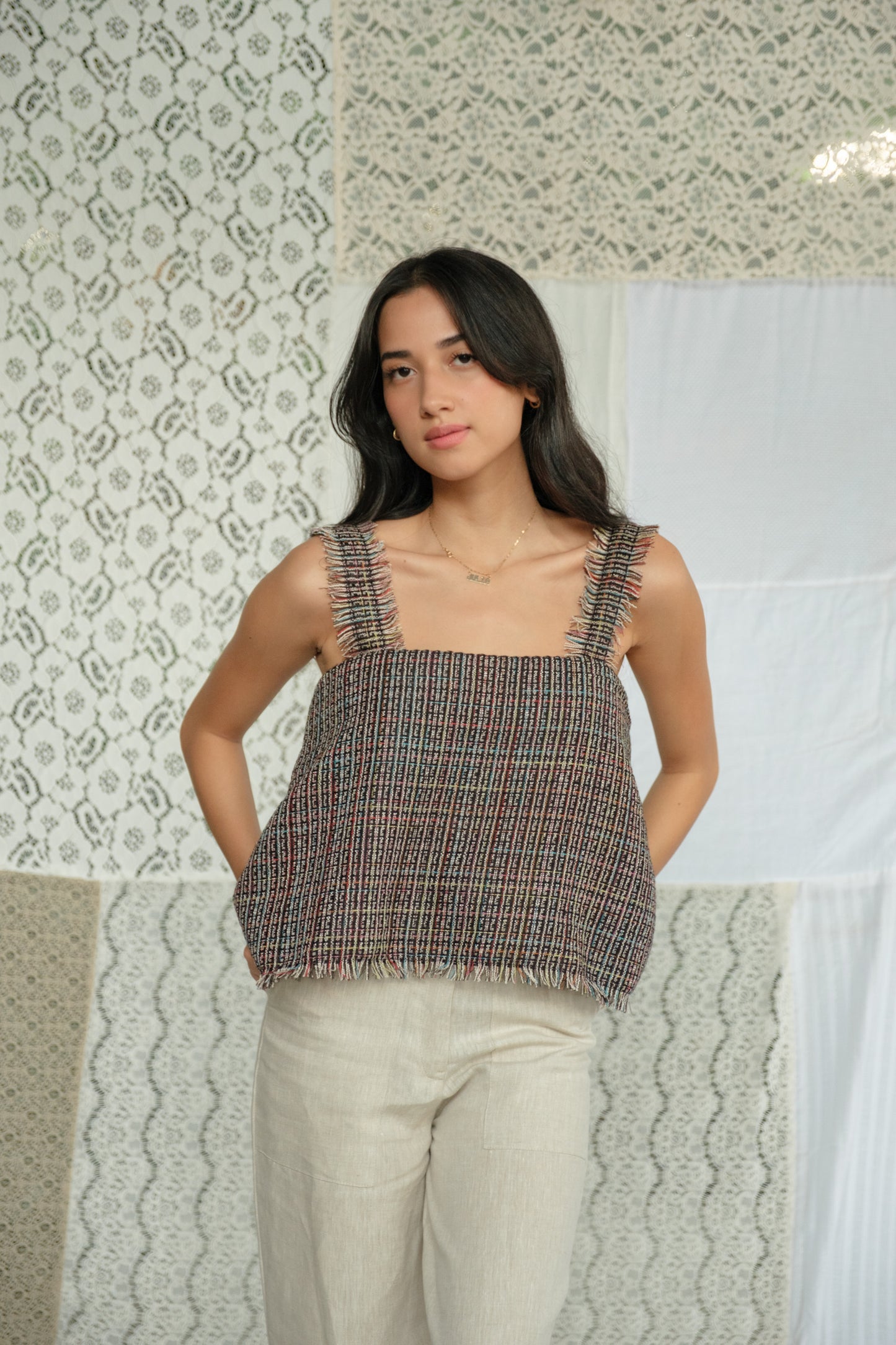 Charlotte Tweed Top [Retaso]